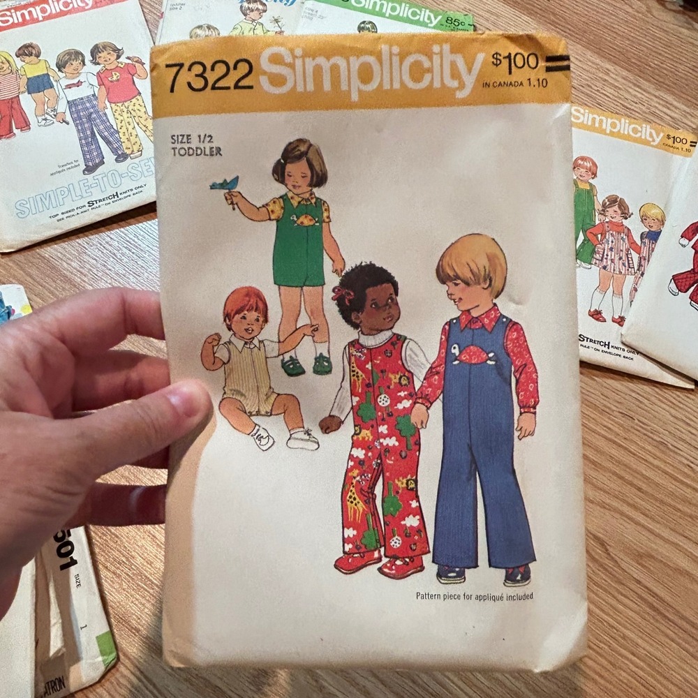 Vintage Simplicity McCalls Childrens Sewing Patterns Lot 1960s 1970s Toddler Kid - Picture 8 of 14